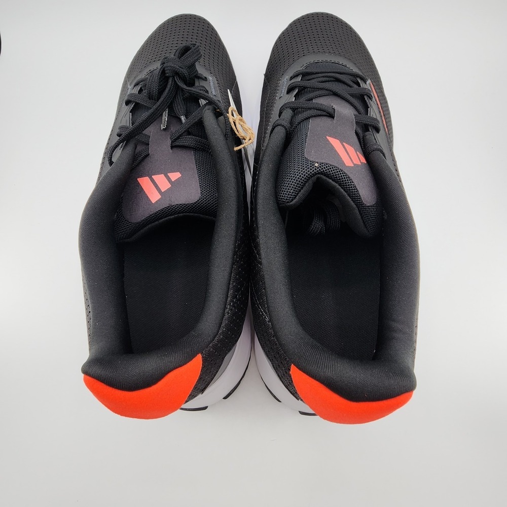 Adidas Duramo SL Running Shoes Mens Size 12 Black Solar Red Sneaker IF9483 NEW - Picture 7 of 11